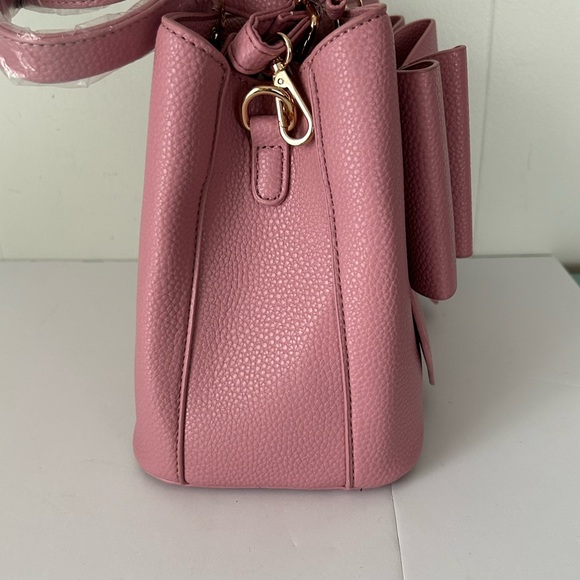 Crossi Pink Bow Satchel with Shoulder Strap - Picture 9 of 14